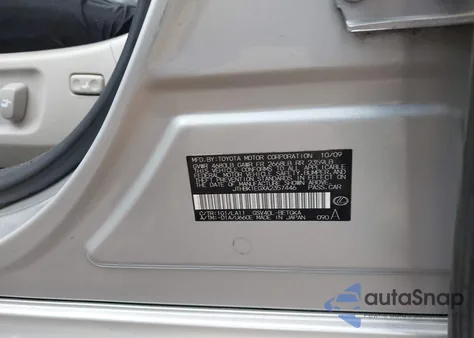 2010 Lexus Es 350 z USA, uszkodzony, nr VIN JTHBK1EGXA2357446